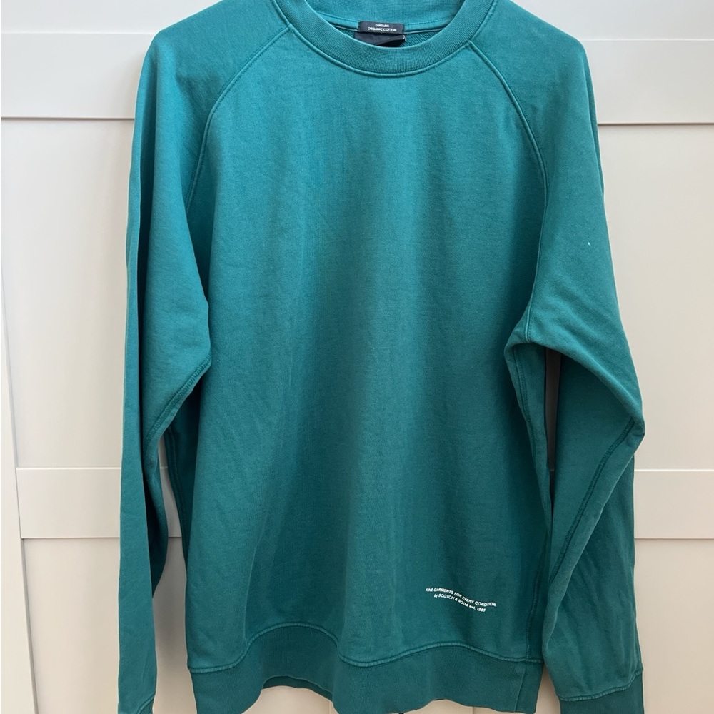 Scotch & Soda Teal Crewneck Sweater